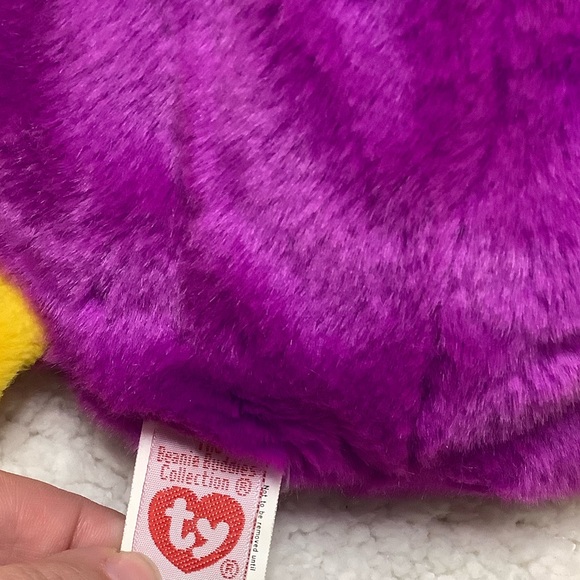 TY Beanie Buddy Patti The Purple Platypus Stuffed Animal - Picture 4 of 6